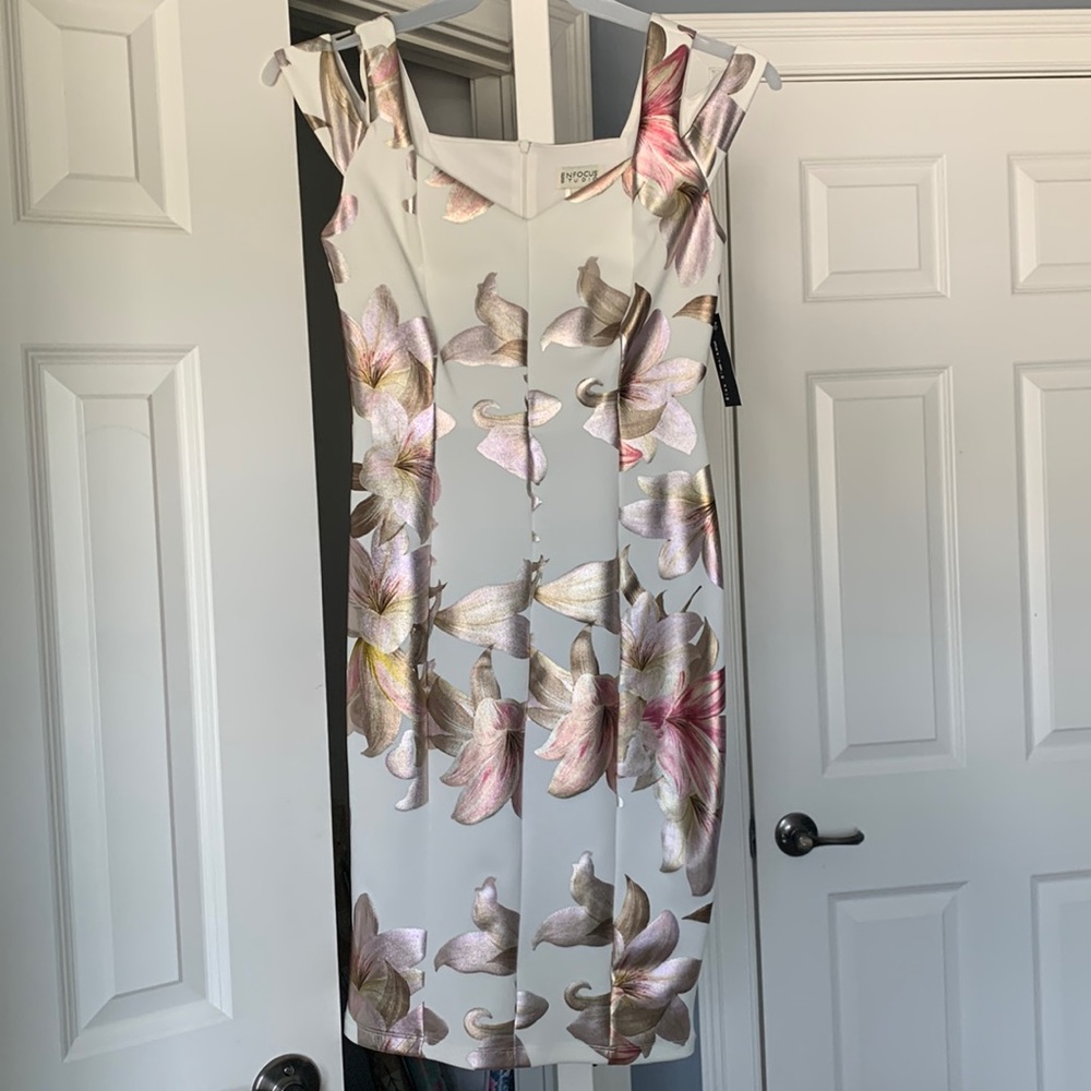Floral knee length dress